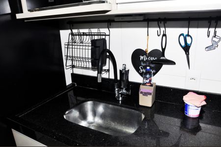 Apartamento para alugar com 34m², 2 quartos e 1 vagaDetalhe - Cozinha Americana