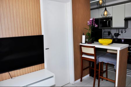 Apartamento para alugar com 34m², 2 quartos e 1 vagaDetalhe - Sala