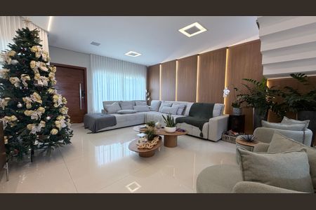 Sala de casa de condomínio para alugar com 3 quartos, 278m² em Swiss Park, Campinas