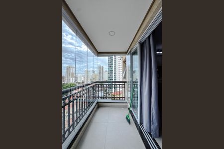 Varanda da Sala de apartamento à venda com 1 quarto, 40m² em Vila Regente Feijó, São Paulo