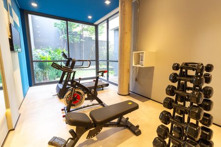 Apartamento para alugar com 36m², 1 quarto e sem vaga Apartamento para alugar com 36m², 1 quarto e sem vagaÁrea Comum - Academia