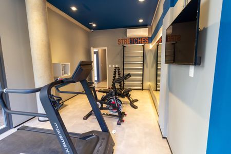 Apartamento para alugar com 36m², 1 quarto e sem vaga Apartamento para alugar com 36m², 1 quarto e sem vagaÁrea Comum - Academia