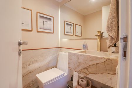 Sala - Lavabo de apartamento à venda com 3 quartos, 320m² em Cidade São Francisco, São Paulo