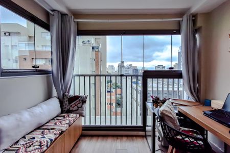 Studio para alugar com 30m², 1 quarto e sem vagaVaranda