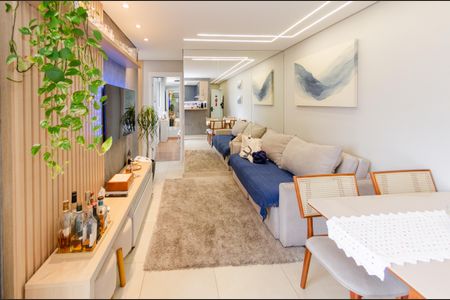 Sala de apartamento à venda com 2 quartos, 58m² em Nova Suíça, Belo Horizonte