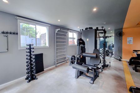 Apartamento para alugar com 36m², 1 quarto e 1 vaga Apartamento para alugar com 36m², 1 quarto e 1 vagaÁrea comum - Academia