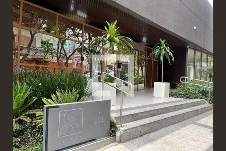 Studio à venda com 28m², 1 quarto e sem vagaFachada do Prédio