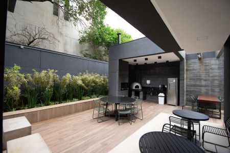 Studio para alugar com 33m², 1 quarto e sem vagachurrasqueira