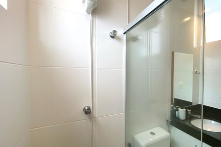 Banheiro da Suíte 1 de apartamento à venda com 3 quartos, 88m² em Sagrada Família, Belo Horizonte