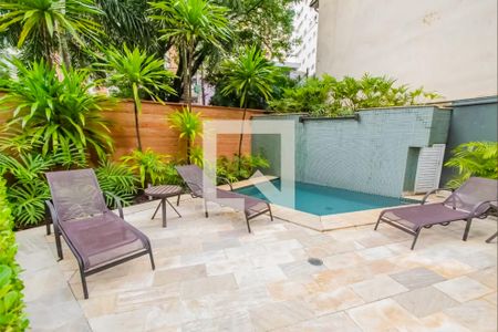 Studio para alugar com 45m², 1 quarto e 1 vagaPiscina