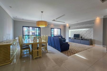 Sala de apartamento para alugar com 4 quartos, 200m² em Barra Funda, Guarujá