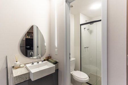 Studio à venda com 28m², 1 quarto e sem vaga Studio à venda com 28m², 1 quarto e sem vagaBanheiro