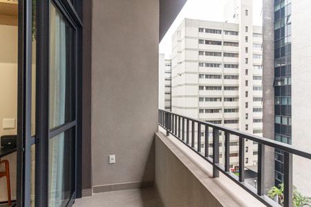 Varanda do Studio de kitnet/studio à venda com 1 quarto, 28m² em Consolação, São Paulo