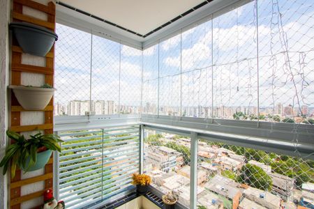 Varanda da sala de apartamento para alugar com 2 quartos, 61m² em Paraíso, Santo André
