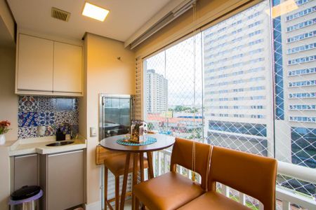 Varanda gourmet de apartamento à venda com 2 quartos, 67m² em Vila Homero Thon, Santo André