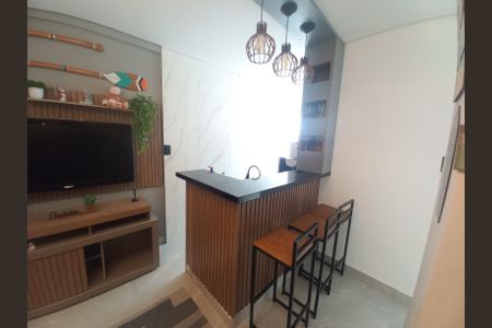 Sala de apartamento para alugar com 2 quartos, 40m² em Centro, São Vicente
