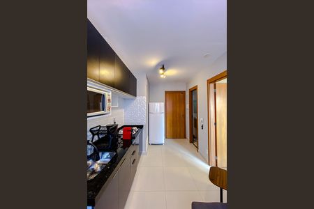 Cozinha de apartamento para alugar com 1 quarto, 27m² em Belenzinho, São Paulo