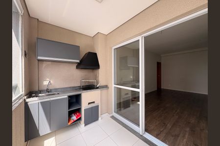 Varanda gourmet  de apartamento à venda com 2 quartos, 80m² em Campestre, Santo André