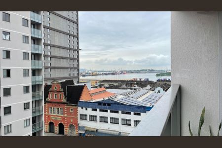 Varanda  de kitnet/studio para alugar com 1 quarto, 32m² em Santo Cristo, Rio de Janeiro