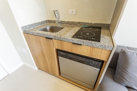 Studio para alugar com 24m², 1 quarto e sem vagaCozinha