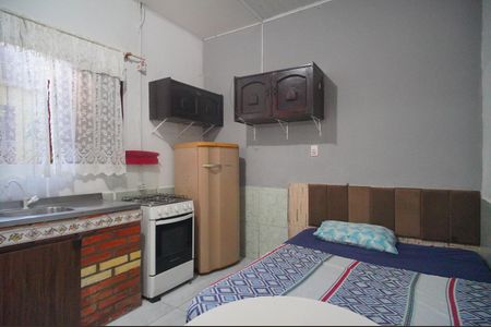 cozinha/quarto de kitnet/studio para alugar com 1 quarto, 35m² em Rio Branco, São Leopoldo