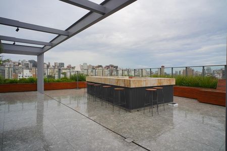 Área comum de kitnet/studio para alugar com 1 quarto, 30m² em Auxiliadora, Porto Alegre