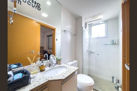 Banheiro Social / Semi-suíte de apartamento à venda com 2 quartos, 65m² em Santo Antônio, Belo Horizonte