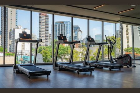 Studio para alugar com 27m², 1 quarto e sem vaga Studio para alugar com 27m², 1 quarto e sem vagaAcademia