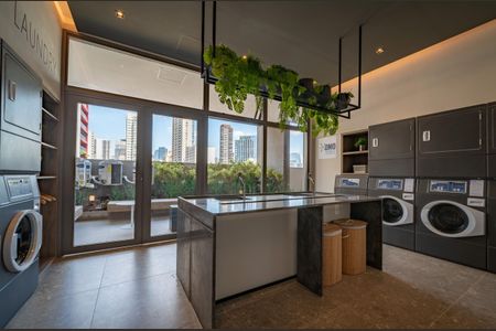 Studio para alugar com 27m², 1 quarto e sem vaga Studio para alugar com 27m², 1 quarto e sem vagaLavanderia