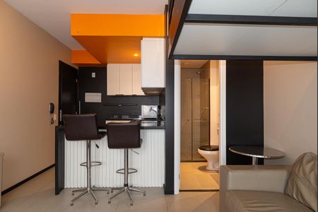 Studio para alugar com 27m², 1 quarto e sem vagaSala