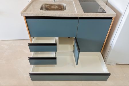 Studio para alugar com 33m², 1 quarto e sem vagaCozinha - Armários