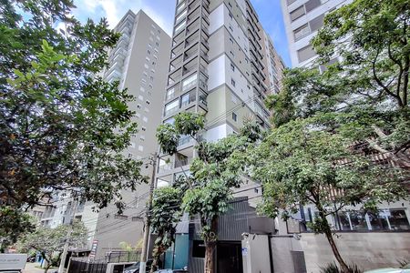 Studio para alugar com 32m², 1 quarto e sem vagaFachada - Plaquinha