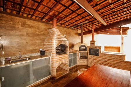 Área gourmet de casa de condomínio à venda com 5 quartos, 315m² em Res Jambreiro, Nova Lima