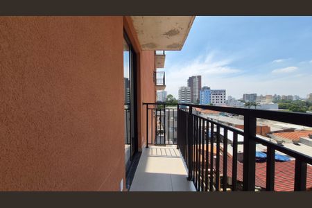 Varanda Sala de apartamento à venda com 1 quarto, 34m² em Jardim, Santo André