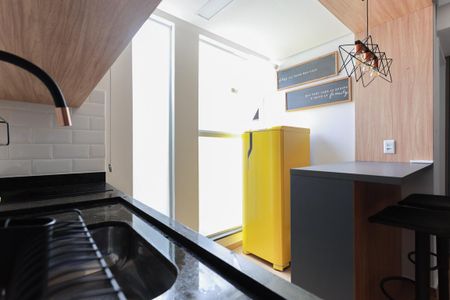 Cozinha de kitnet/studio à venda com 1 quarto, 29m² em Santana, São Paulo