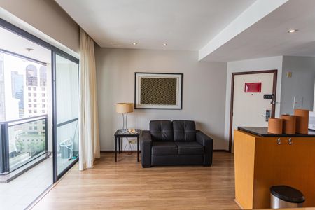 Sala/Cozinha de apartamento para alugar com 1 quarto, 48m² em Funcionários, Belo Horizonte