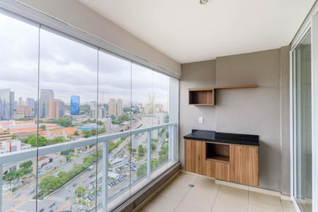 Varanda de apartamento para alugar com 1 quarto, 48m² em Brooklin, São Paulo