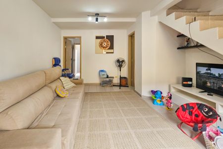 sala de casa de condomínio para alugar com 2 quartos, 78m² em Jardim Praiano, Guarujá