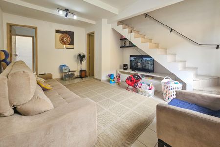 sala de casa de condomínio para alugar com 2 quartos, 78m² em Jardim Praiano, Guarujá