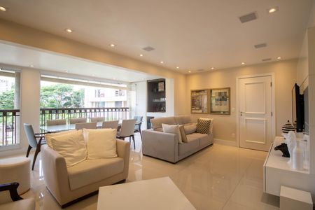 Sala de apartamento à venda com 4 quartos, 132m² em Panamby, São Paulo