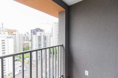 Varanda da Sala de kitnet/studio para alugar com 1 quarto, 27m² em Brooklin, São Paulo