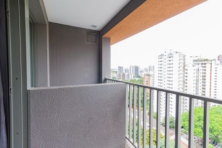 Varanda da Sala de kitnet/studio para alugar com 1 quarto, 27m² em Brooklin, São Paulo