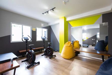 Studio para alugar com 24m², 1 quarto e sem vaga Studio para alugar com 24m², 1 quarto e sem vagaÁrea comum - Academia