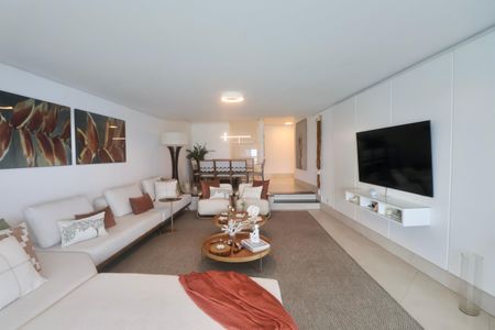 Sala de apartamento para alugar com 3 quartos, 210m² em Sítio Paecara (vicente de Carvalho), Guarujá