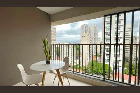 Varanda de kitnet/studio à venda com 1 quarto, 28m² em Paraíso, São Paulo