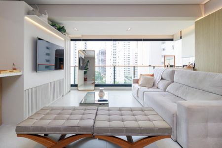 Apartamento para alugar com 69m², 1 quarto e 2 vagasSala