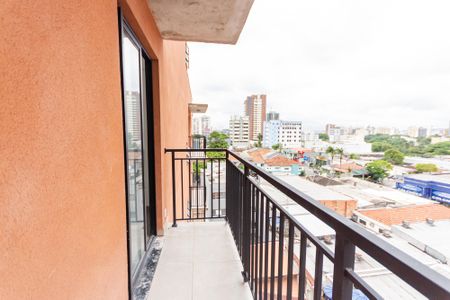 Varanda  de apartamento à venda com 1 quarto, 35m² em Jardim, Santo André