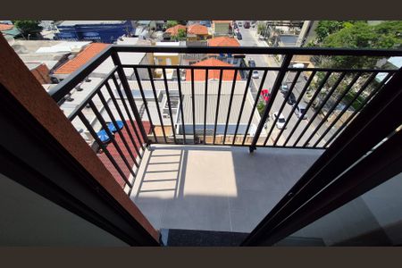 Varanda Sala de apartamento à venda com 1 quarto, 35m² em Jardim, Santo André