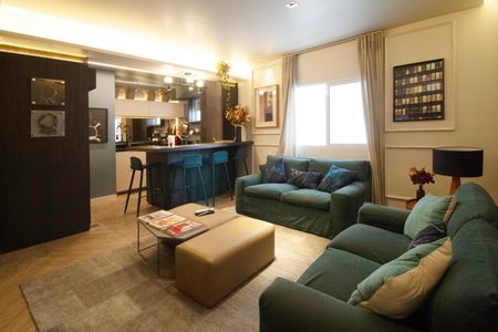 Sala de apartamento à venda com 2 quartos, 80m² em Jardim Paulista, São Paulo