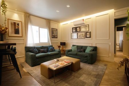 Sala de apartamento à venda com 2 quartos, 80m² em Jardim Paulista, São Paulo